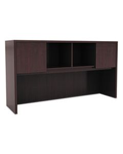 ALEVA286015MY ALERA VALENCIA SERIES HUTCH WITH DOORS, 58.88W X 15D X 35.38H, MAHOGANY