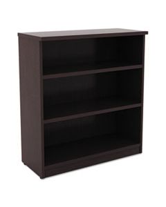 ALEVA634432ES ALERA VALENCIA SERIES BOOKCASE, THREE-SHELF, 31 3/4W X 14D X 39 3/8H, ESPRESSO