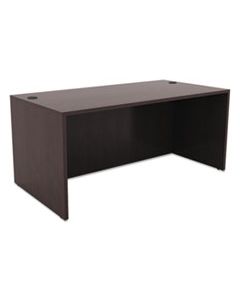 ALEVA216030ES ALERA VALENCIA SERIES STRAIGHT DESK SHELL, 59.13W X 29.5D X 29.63H, ESPRESSO