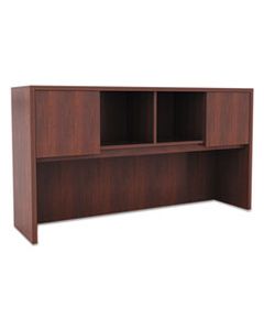 ALEVA286015MC ALERA VALENCIA SERIES HUTCH WITH DOORS, 58.88W X 15D X 35.38H, MEDIUM CHERRY