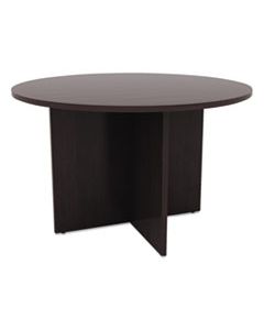 ALEVA7142ES ALERA VALENCIA ROUND CONFERENCE TABLE W/LEGS, 29 1/2H X 42 DIA., ESPRESSO