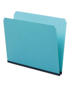 PFX9200 PRESSBOARD EXPANDING FILE FOLDERS, STRAIGHT TAB, LETTER SIZE, BLUE, 25/BOX