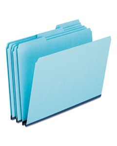 PFX9300T13 PRESSBOARD EXPANDING FILE FOLDERS, 1/3-CUT TABS, LEGAL SIZE, BLUE, 25/BOX