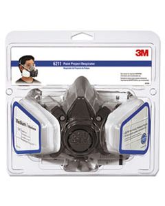 MMM6211PA1A HALF FACEPIECE PAINT SPRAY/PESTICIDE RESPIRATOR, MEDIUM