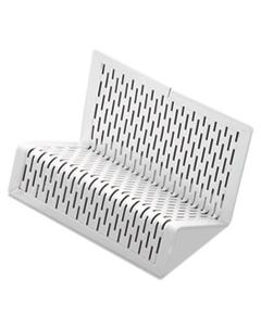 AOPART20001WH URBAN COLLECTION PUNCHED METAL BUSINESS CARD HOLDER, HOLDS 50 2 X 3 1/2, WHITE