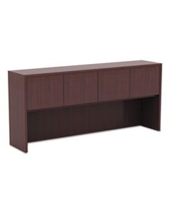 ALEVA287215MY ALERA VALENCIA SERIES HUTCH WITH DOORS, 70.63W X 15D X 35.38H, MAHOGANY