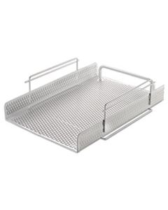 AOPART20002WH URBAN COLLECTION PUNCHED METAL LETTER TRAY, 1 SECTION, LETTER SIZE FILES, 10" X 13.75" X 3.5", WHITE