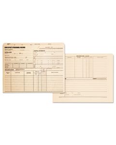 QUA69999 EMPLOYEE RECORD JACKET, STRAIGHT TAB, LETTER SIZE, MANILA, 100/BOX