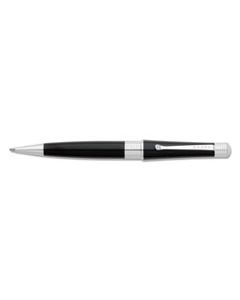 CRO04527 BAILEY RETRACTABLE BALLPOINT PEN, MEDIUM 0.5MM, BLACK INK, BLACK BARREL