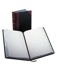 BOR9500R RECORD/ACCOUNT BOOK, RECORD RULE, BLACK/RED, 500 PAGES, 14 1/8 X 8 5/8