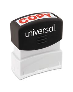 UNV10048 MESSAGE STAMP, COPY, PRE-INKED ONE-COLOR, RED