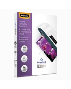 FEL52454 IMAGELAST LAMINATING POUCHES WITH UV PROTECTION, 3 MIL, 9" X 11.5", CLEAR, 100/PACK