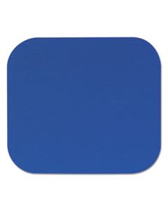 FEL58021 POLYESTER MOUSE PAD, NONSKID RUBBER BASE, 9 X 8, BLUE