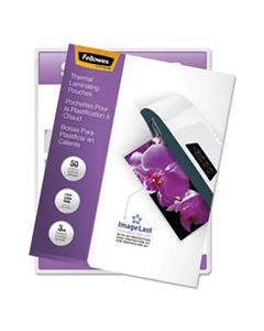 FEL52225 IMAGELAST LAMINATING POUCHES WITH UV PROTECTION, 3 MIL, 9" X 11.5", CLEAR, 50/PACK