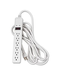 FEL99036 BASIC HOME/OFFICE SURGE PROTECTOR, 6 OUTLETS, 15 FT CORD, 450 JOULES, PLATINUM