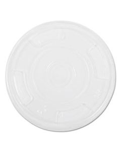 SVAFK09 COMPOSTABLE COLD CUP LIDS, FLAT, FITS 10 OZ TO 16 OZ CUPS, CLEAR, 1,000/CARTON