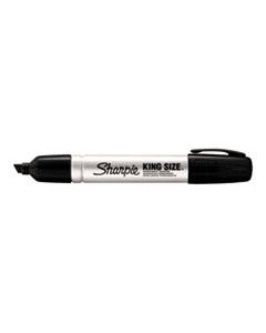 SAN15001 KING SIZE PERMANENT MARKER, BROAD CHISEL TIP, BLACK, DOZEN