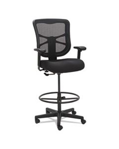 ALEEL4614 ALERA ELUSION SERIES MESH STOOL, 33.13" SEAT HEIGHT, SUPPORTS UP TO 275 LBS., BLACK SEAT/BLACK BACK, BLACK BASE