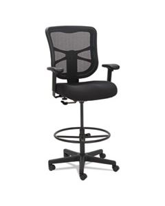 ALEEL4614 ALERA ELUSION SERIES MESH STOOL, 33.13" SEAT HEIGHT, SUPPORTS UP TO 275 LBS., BLACK SEAT/BLACK BACK, BLACK BASE