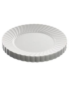 WNARSCW91512WPK CLASSICWARE PLASTIC DINNERWARE PLATES, 9" DIA, WHITE, 12/PACK
