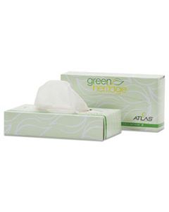 APM072A GREEN HERITAGE PROFESSIONAL FACIAL TISSUE, 2-PLY, WHITE, 100 SHEETS/BOX, 72 BOXES/CARTON