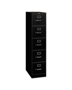 HON315PP 310 SERIES FIVE-DRAWER FULL-SUSPENSION FILE, LETTER, 15W X 26.5D X 60H, BLACK