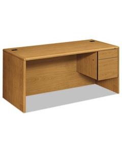 HON10783RCC 10700 SERIES "L" DESK, 3/4 RIGHT PEDESTAL, 66W X 30D X 29.5H, HARVEST