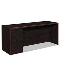 HON10708LNN 10700 SERIES LEFT PEDESTAL CREDENZA, 72W X 24D X 29.5H, MAHOGANY