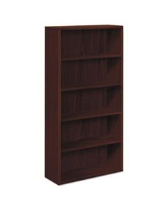 HON105535NN 10500 SERIES LAMINATE BOOKCASE, FIVE-SHELF, 36W X 13-1/8D X 71H, MAHOGANY