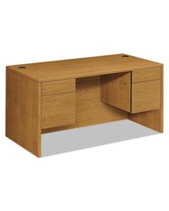 HON10573CC 10500 SERIES 3/4 HEIGHT DOUBLE PEDESTAL DESK, 60W X 30D X 29.5H, HARVEST