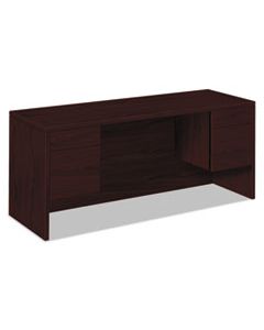 HON10565NN 10500 SERIES KNEESPACE CREDENZA WITH 3/4-HEIGHT PEDESTALS, 60W X 24D, MAHOGANY