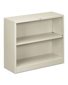 HONS30ABCQ METAL BOOKCASE, TWO-SHELF, 34-1/2W X 12-5/8D X 29H, LIGHT GRAY