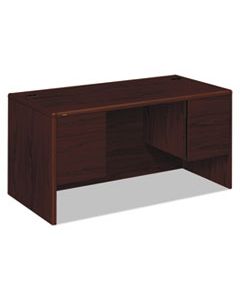 HON10771NN 10700 SERIES DESK, 3/4 HEIGHT DOUBLE PEDESTALS, 60W X 30D X 29.5H, MAHOGANY