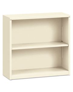 HONS30ABCL METAL BOOKCASE, TWO-SHELF, 34-1/2W X 12-5/8D X 29H, PUTTY