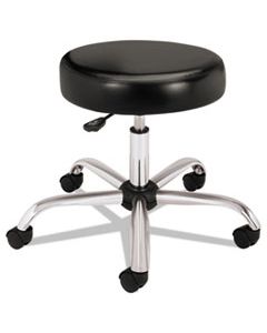 HONMTS01EA11 ADJUSTABLE TASK/LAB STOOL WITHOUT BACK, 22" SEAT HEIGHT, SUPPORTS UP TO 250 LBS., BLACK SEAT, STEEL BASE