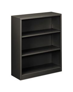 HONS42ABCS METAL BOOKCASE, THREE-SHELF, 34-1/2W X 12-5/8D X 41H, CHARCOAL