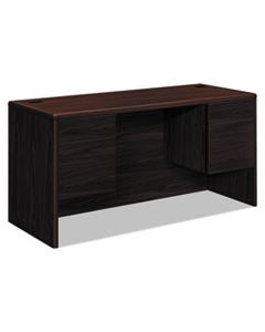 HON10765NN 10700 KNEESPACE CREDENZA, 3/4 HEIGHT PEDESTALS, 60W X 24D X 29.5H, MAHOGANY