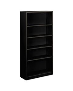 HONS72ABCP METAL BOOKCASE, FIVE-SHELF, 34-1/2W X 12-5/8W X 71H, BLACK