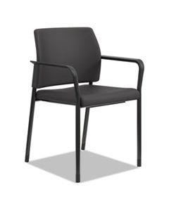 HONSGS6FBCU10B ACCOMMODATE SERIES GUEST CHAIR, 23.25" X 21" X 32", BLACK SEAT/BLACK BACK, BLACK BASE, 2/CARTON