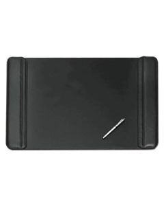 AOP513361 SAGAMORE DESK PAD W/FLIP-OPEN SIDE PANELS, 36 X 20, BLACK