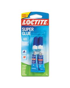 LOC1255800 SUPER GLUE GEL TUBES, 0.07 OZ, DRIES CLEAR, 2/PACK