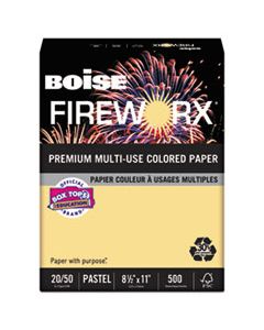 CASMP2201BF FIREWORX PREMIUM MULTI-USE COLORED PAPER, 20LB, 8.5 X 11, BOOMIN' BUFF, 500/REAM
