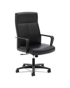 BSXVL604SB11 HVL604 HIGH-BACK EXECUTIVE CHAIR, SUPPORTS UP TO 250 LBS., BLACK SEAT/BLACK BACK, BLACK BASE