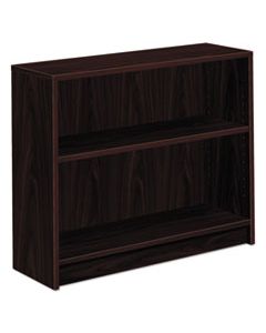 HON1871N 1870 SERIES BOOKCASE, TWO SHELF, 36W X 11 1/2D X 29 7/8H, MAHOGANY