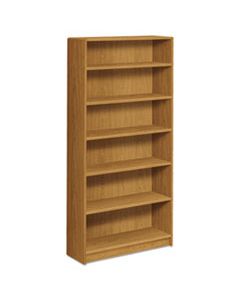 1890 SERIES BOOKCASE, SIX SHELF, 36W X 11 1/2D X 72 5/8H, HARVEST