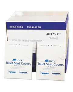 GENTSC40125Q QUARTER-FOLD TOILET SEAT COVERS, WHITE, 14 1/2 X 16 1/2, 5000/CARTON