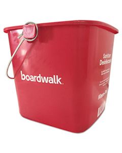 BWKKP196RD SANITIZING BUCKET, 6 QT, RED, PLASTIC