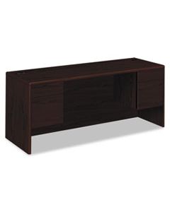 HON10743NN 10700 KNEESPACE CREDENZA, 3/4 HEIGHT PEDESTALS, 72W X 24D X 29.5H, MAHOGANY