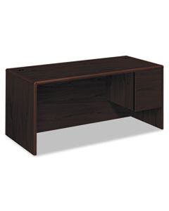 HON10783RNN 10700 SERIES "L" DESK, 3/4 RIGHT PEDESTAL, 66W X 30D X 29.5H, MAHOGANY