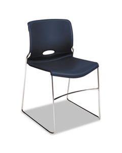 HON4041RE OLSON STACKER HIGH DENSITY CHAIR, REGATTA SEAT/REGATTA BACK, CHROME BASE, 4/CARTON